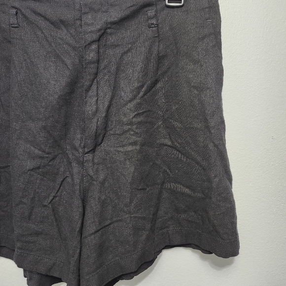 Love tree women's shorts size large black linen blend - Picture 2 of 8